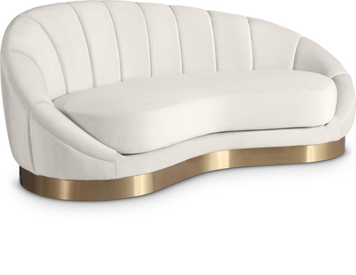 Shelly Cream Velvet Chaise - Royal Furniture & Gifts (MI) - Multi Location