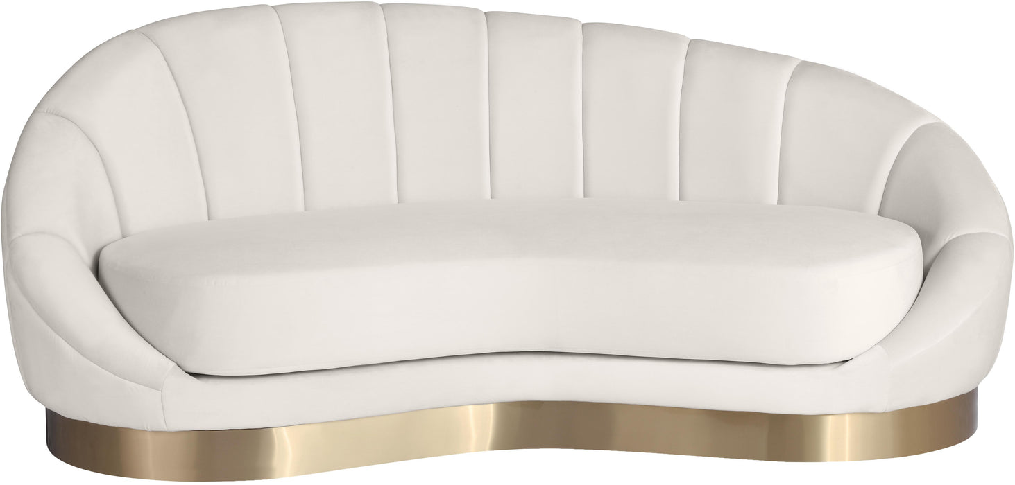 Shelly Cream Velvet Chaise - Royal Furniture & Gifts (MI) - Multi Location