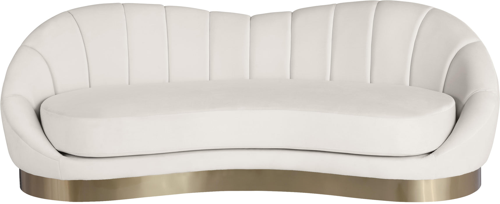 Shelly Cream Velvet Sofa - Royal Furniture & Gifts (MI) - Multi Location