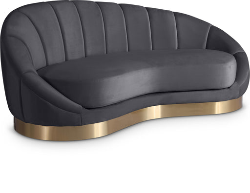 Shelly Grey Velvet Chaise - Royal Furniture & Gifts (MI) - Multi Location