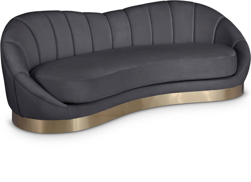 Shelly Grey Velvet Sofa - Royal Furniture & Gifts (MI) - Multi Location