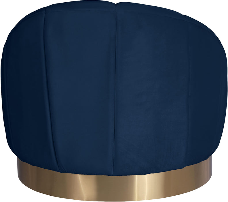 Shelly Navy Velvet Chair - Royal Furniture & Gifts (MI) - Multi Location