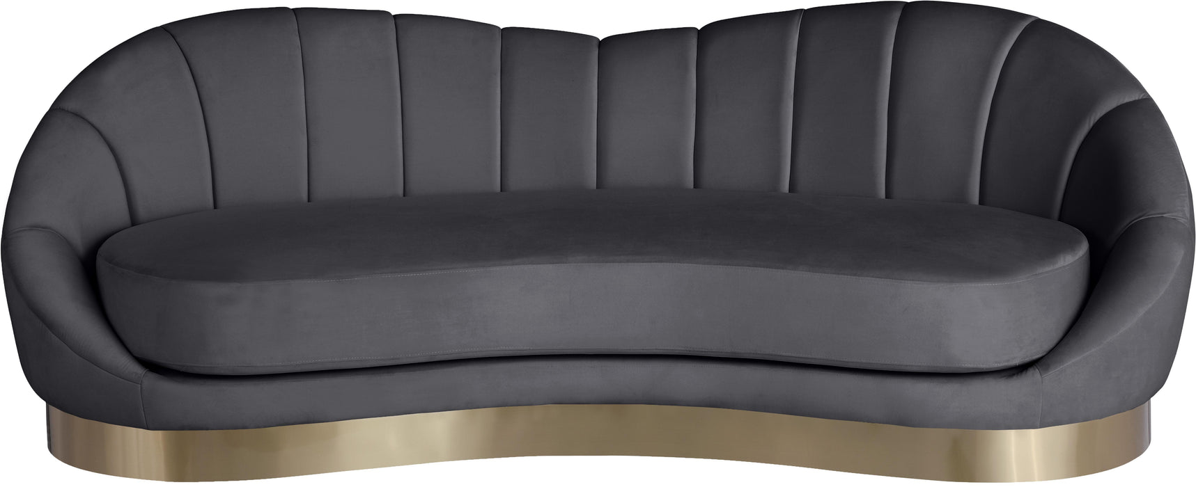 Shelly Grey Velvet Sofa - Royal Furniture & Gifts (MI) - Multi Location