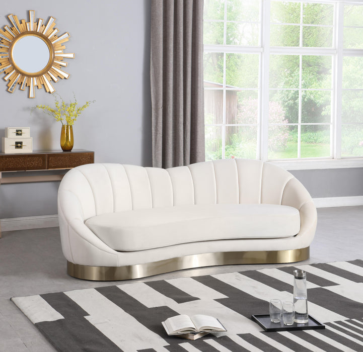 Shelly Cream Velvet Sofa - Royal Furniture & Gifts (MI) - Multi Location
