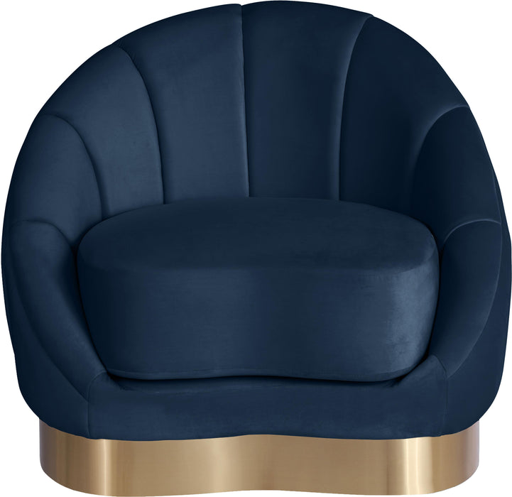 Shelly Navy Velvet Chair - Royal Furniture & Gifts (MI) - Multi Location