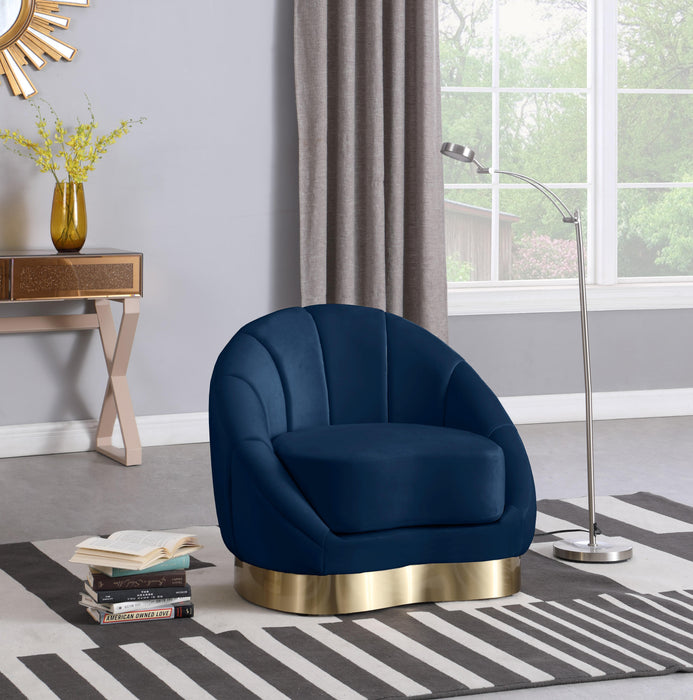 Shelly Navy Velvet Chair - Royal Furniture & Gifts (MI) - Multi Location