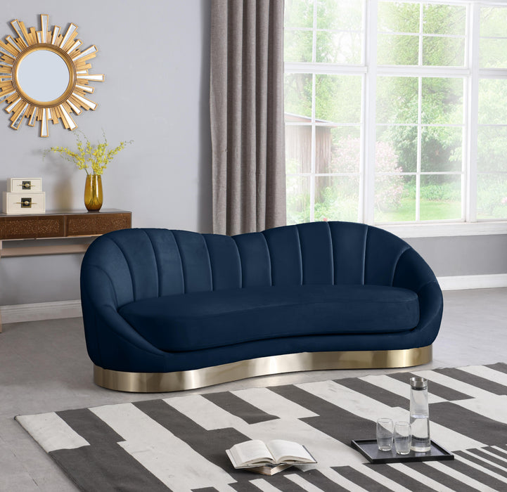 Shelly Navy Velvet Sofa - Royal Furniture & Gifts (MI) - Multi Location
