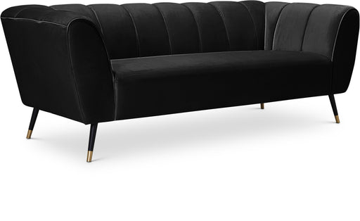 Beaumont Black Velvet Sofa - Royal Furniture & Gifts (MI) - Multi Location