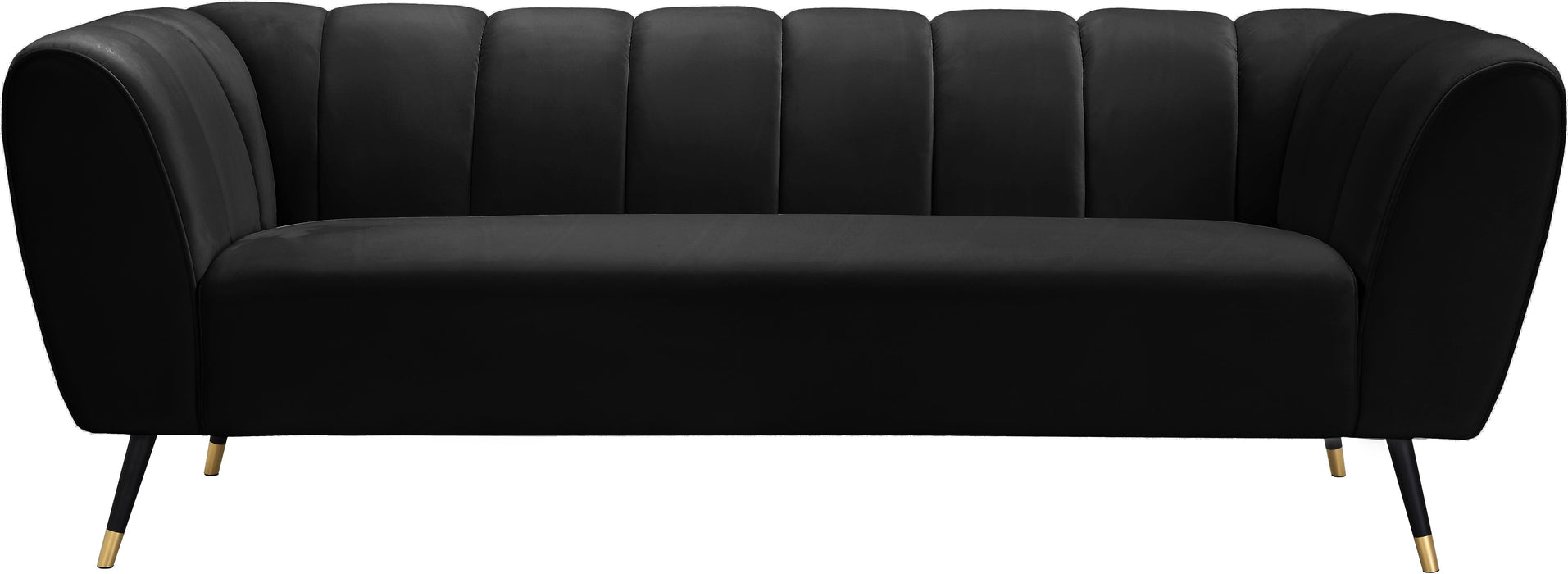 Beaumont Black Velvet Sofa - Royal Furniture & Gifts (MI) - Multi Location