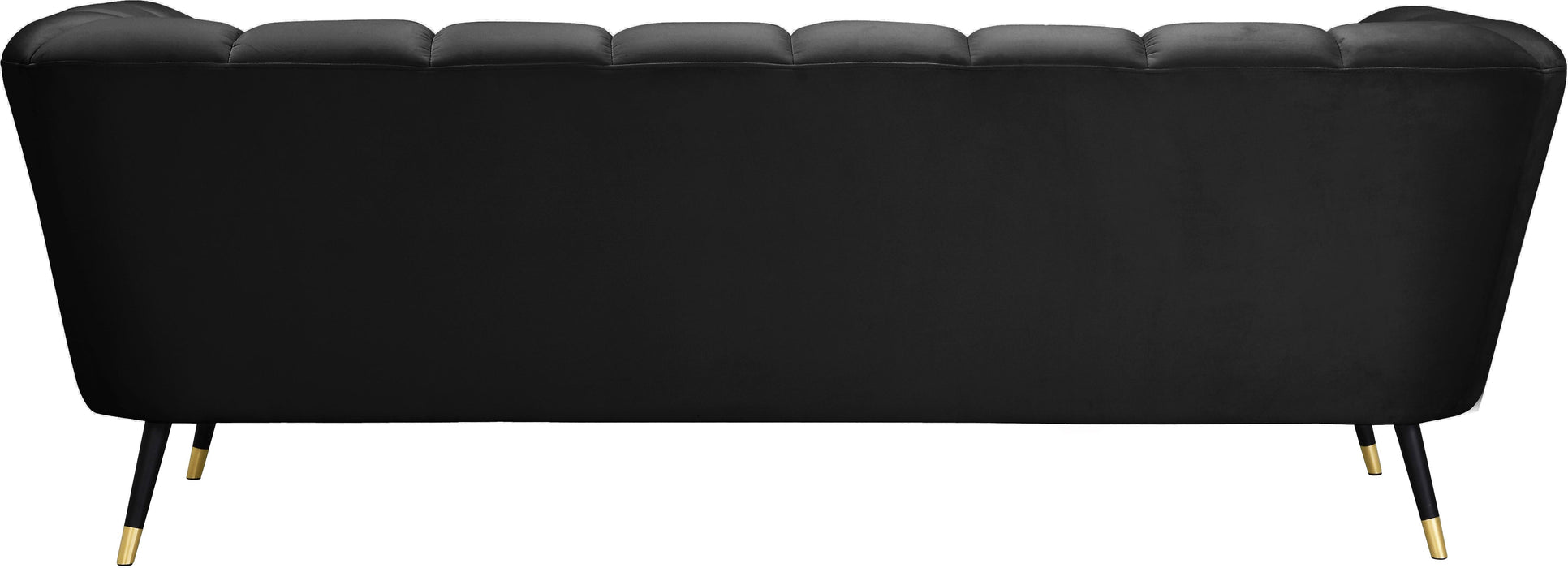Beaumont Black Velvet Sofa - Royal Furniture & Gifts (MI) - Multi Location