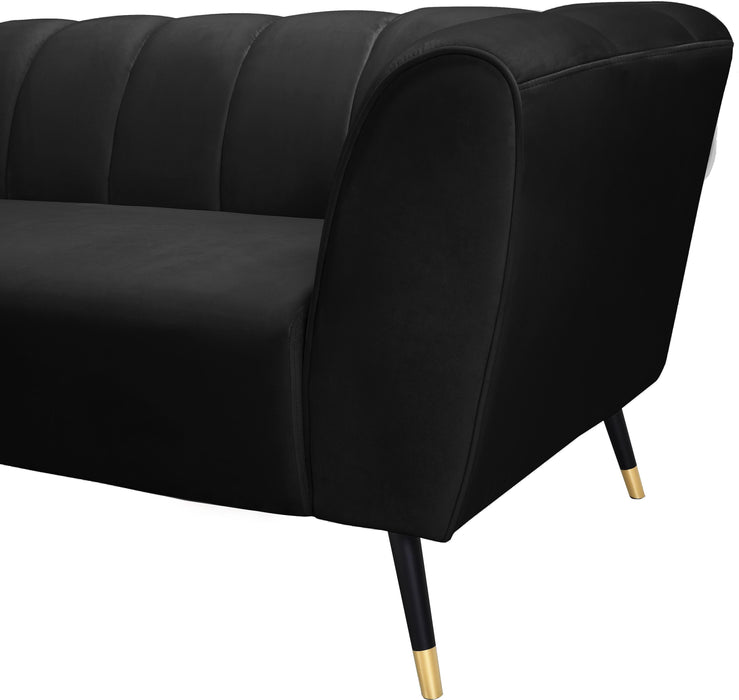 Beaumont Black Velvet Sofa - Royal Furniture & Gifts (MI) - Multi Location
