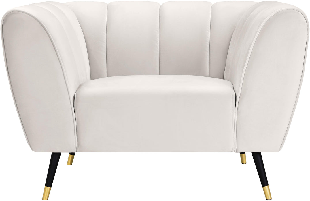 Beaumont Cream Velvet Chair - Royal Furniture & Gifts (MI) - Multi Location