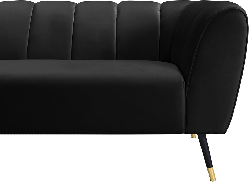 Beaumont Black Velvet Sofa - Royal Furniture & Gifts (MI) - Multi Location