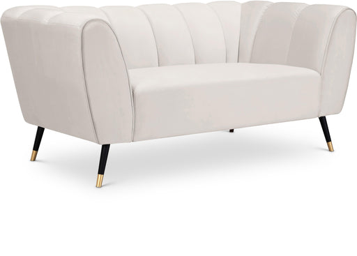 Beaumont Cream Velvet Loveseat - Royal Furniture & Gifts (MI) - Multi Location