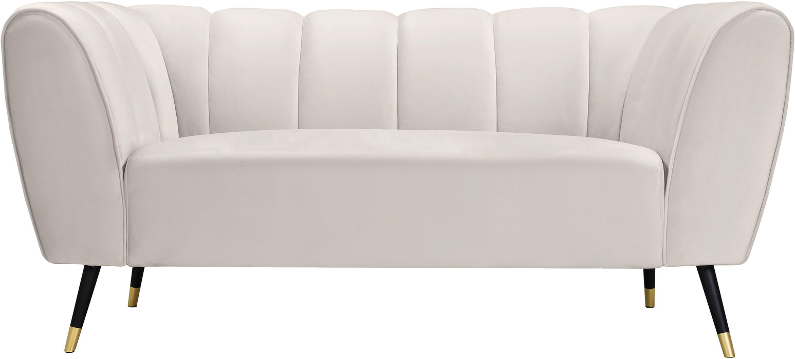 Beaumont Cream Velvet Loveseat - Royal Furniture & Gifts (MI) - Multi Location