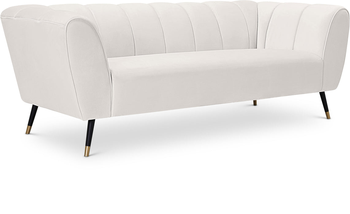 Beaumont Cream Velvet Sofa - Royal Furniture & Gifts (MI) - Multi Location