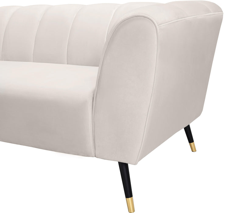 Beaumont Cream Velvet Loveseat - Royal Furniture & Gifts (MI) - Multi Location