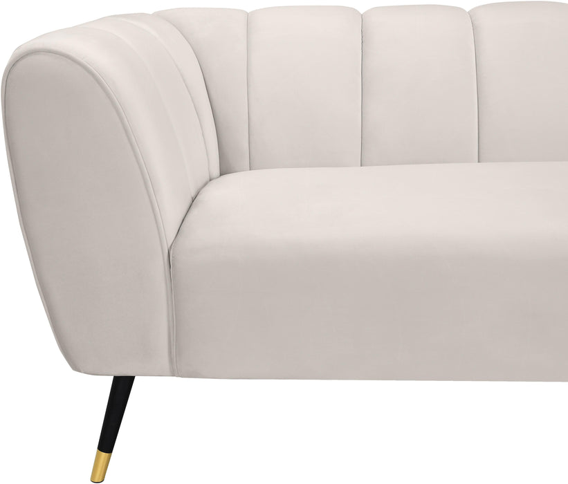 Beaumont Cream Velvet Loveseat - Royal Furniture & Gifts (MI) - Multi Location