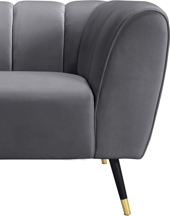 Beaumont Grey Velvet Chair - Royal Furniture & Gifts (MI) - Multi Location