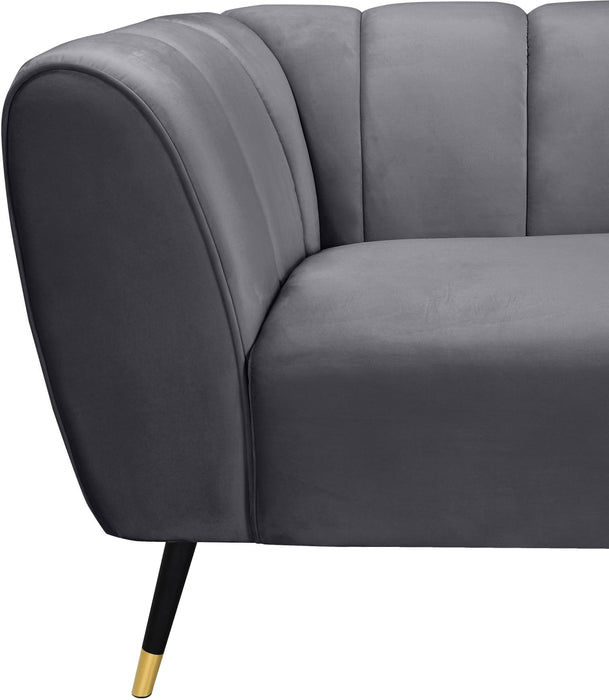 Beaumont Grey Velvet Chair - Royal Furniture & Gifts (MI) - Multi Location