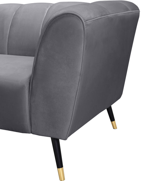Beaumont Grey Velvet Chair - Royal Furniture & Gifts (MI) - Multi Location