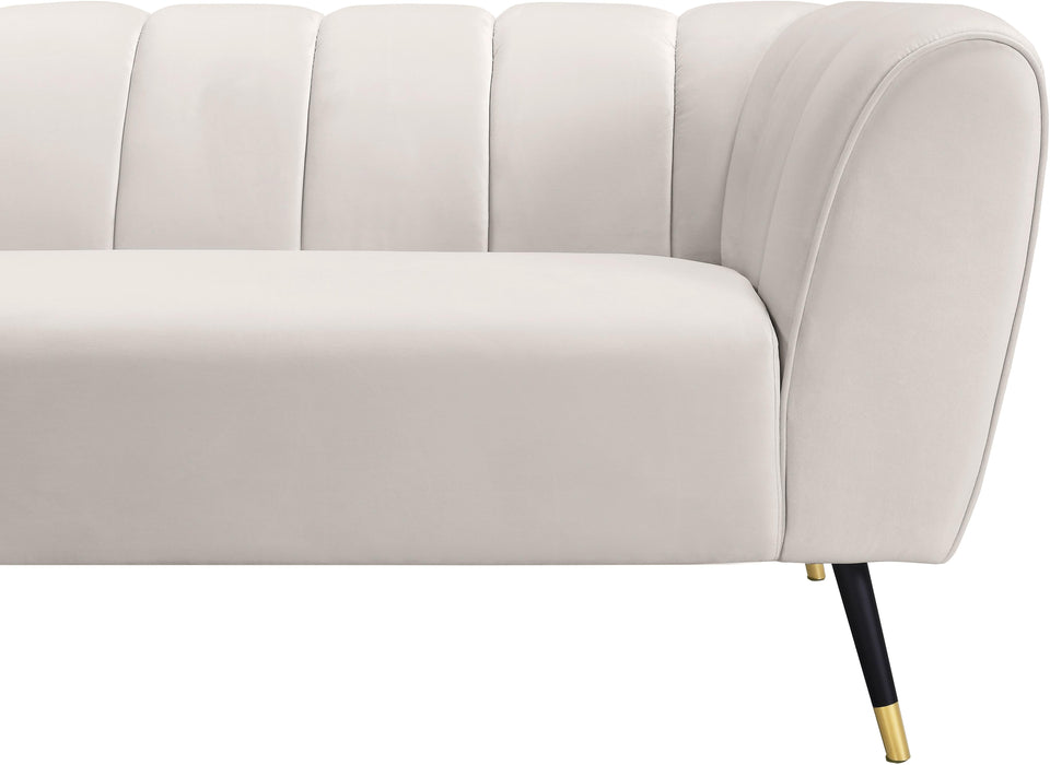 Beaumont Cream Velvet Loveseat - Royal Furniture & Gifts (MI) - Multi Location