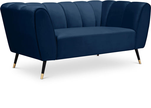 Beaumont Navy Velvet Loveseat - Royal Furniture & Gifts (MI) - Multi Location