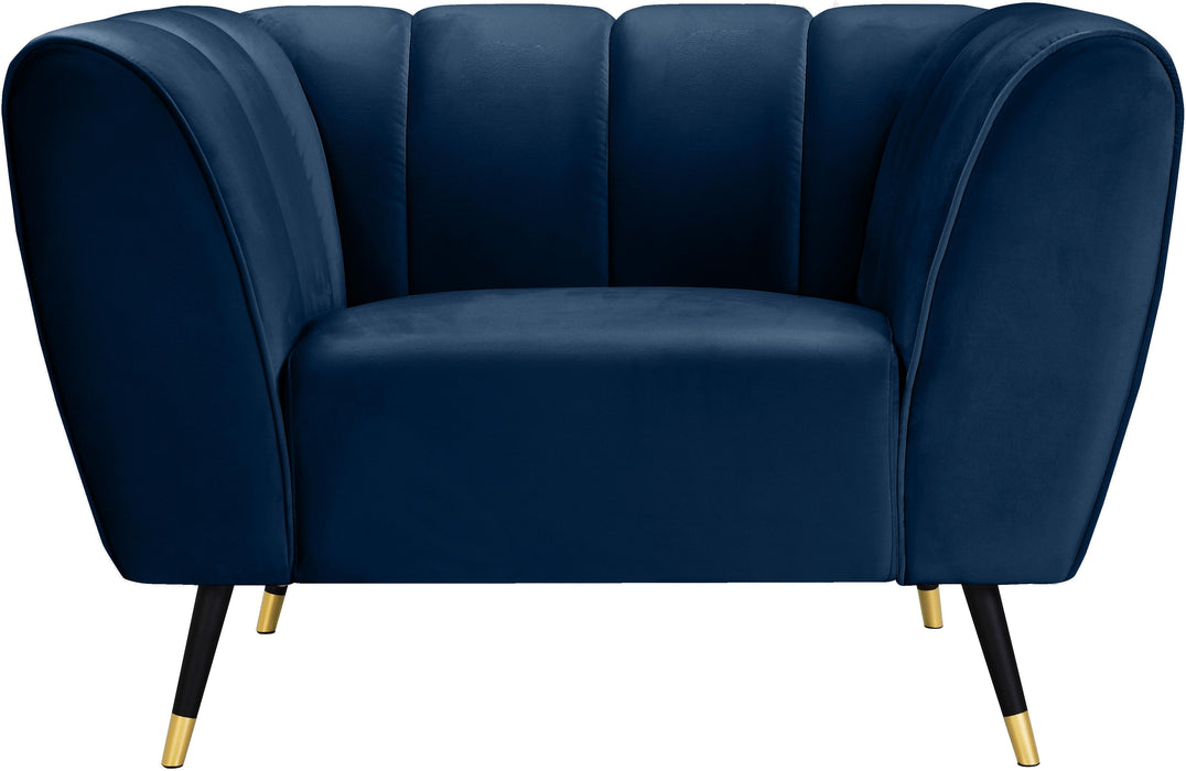 Beaumont Navy Velvet Chair - Royal Furniture & Gifts (MI) - Multi Location