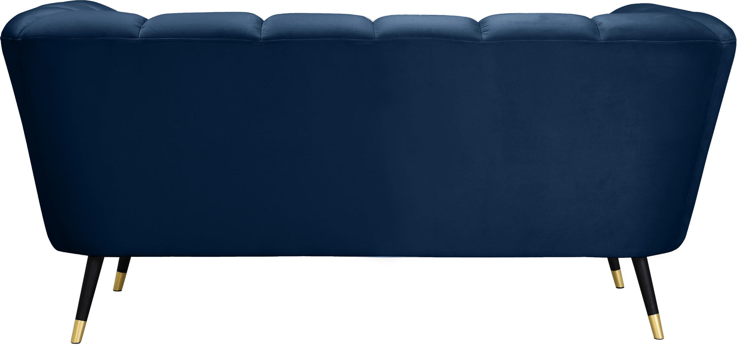 Beaumont Navy Velvet Loveseat - Royal Furniture & Gifts (MI) - Multi Location
