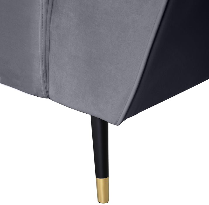 Beaumont Grey Velvet Chair - Royal Furniture & Gifts (MI) - Multi Location