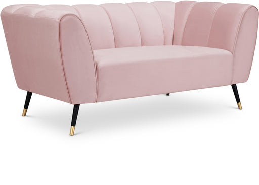 Beaumont Pink Velvet Loveseat - Royal Furniture & Gifts (MI) - Multi Location