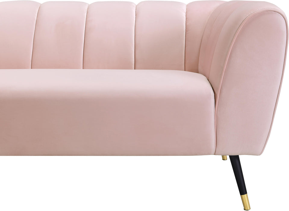 Beaumont Pink Velvet Loveseat - Royal Furniture & Gifts (MI) - Multi Location