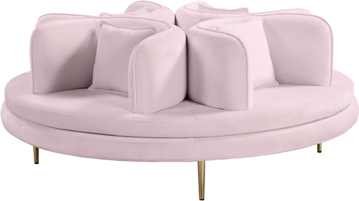 Circlet PInk Velvet Round Sofa Settee - Royal Furniture & Gifts (MI) - Multi Location