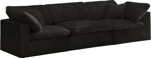 Cozy Black Velvet Cloud Modular Sofa - Royal Furniture & Gifts (MI) - Multi Location
