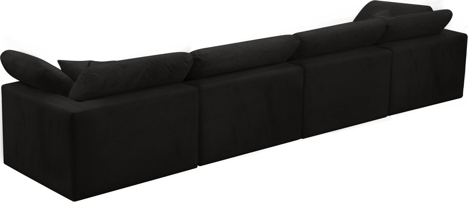 Cozy Black Velvet Cloud Modular Sofa - Royal Furniture & Gifts (MI) - Multi Location