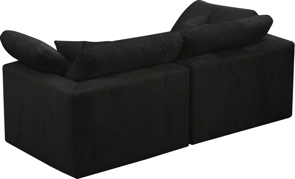 Cozy Black Velvet Cloud Modular Sofa - Royal Furniture & Gifts (MI) - Multi Location