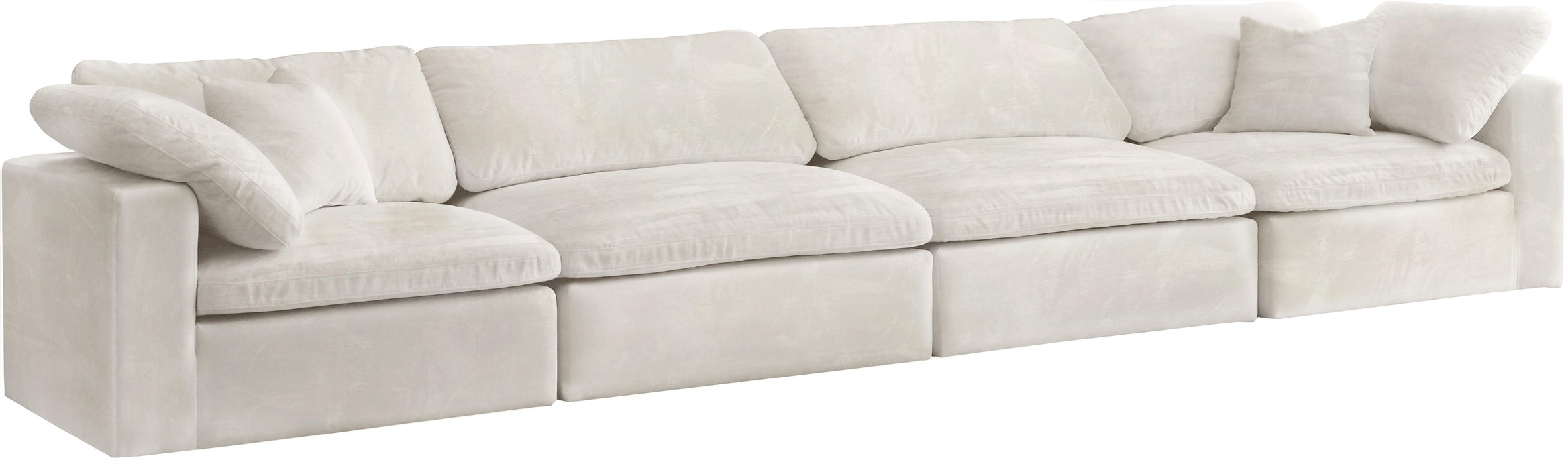Cozy Cream Velvet Cloud Modular Sofa - Royal Furniture & Gifts (MI) - Multi Location