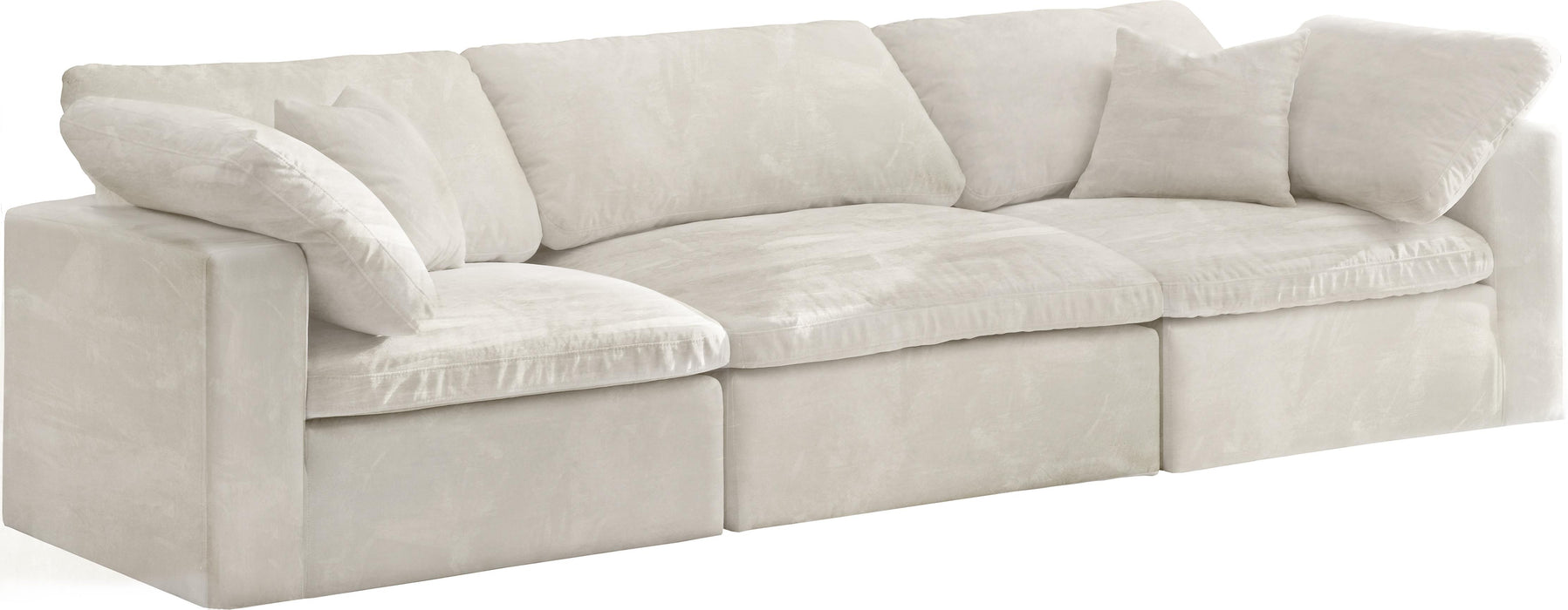 Cozy Cream Velvet Cloud Modular Sofa - Royal Furniture & Gifts (MI) - Multi Location