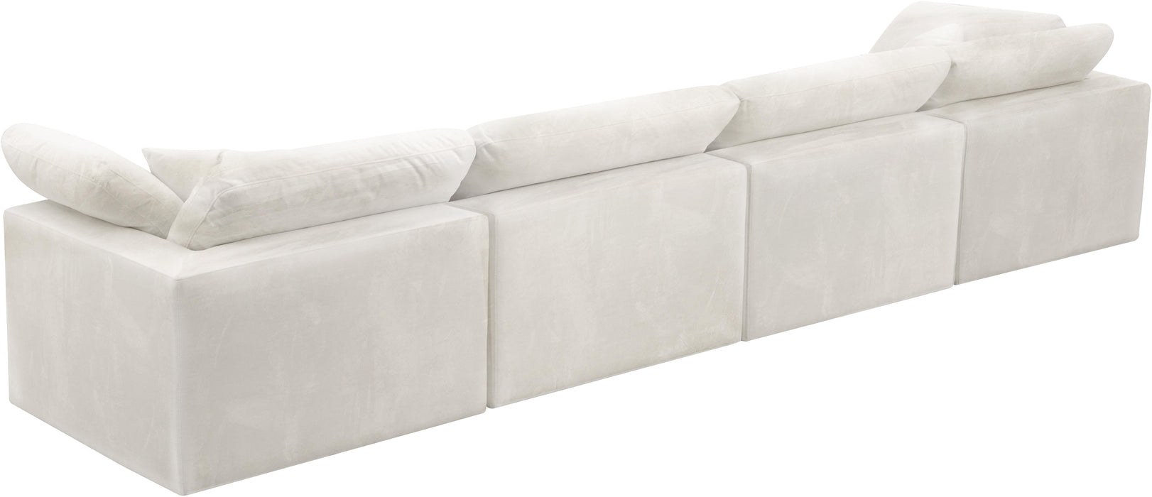 Cozy Cream Velvet Cloud Modular Sofa - Royal Furniture & Gifts (MI) - Multi Location