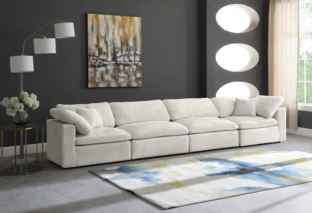 Cozy Cream Velvet Cloud Modular Sofa - Royal Furniture & Gifts (MI) - Multi Location