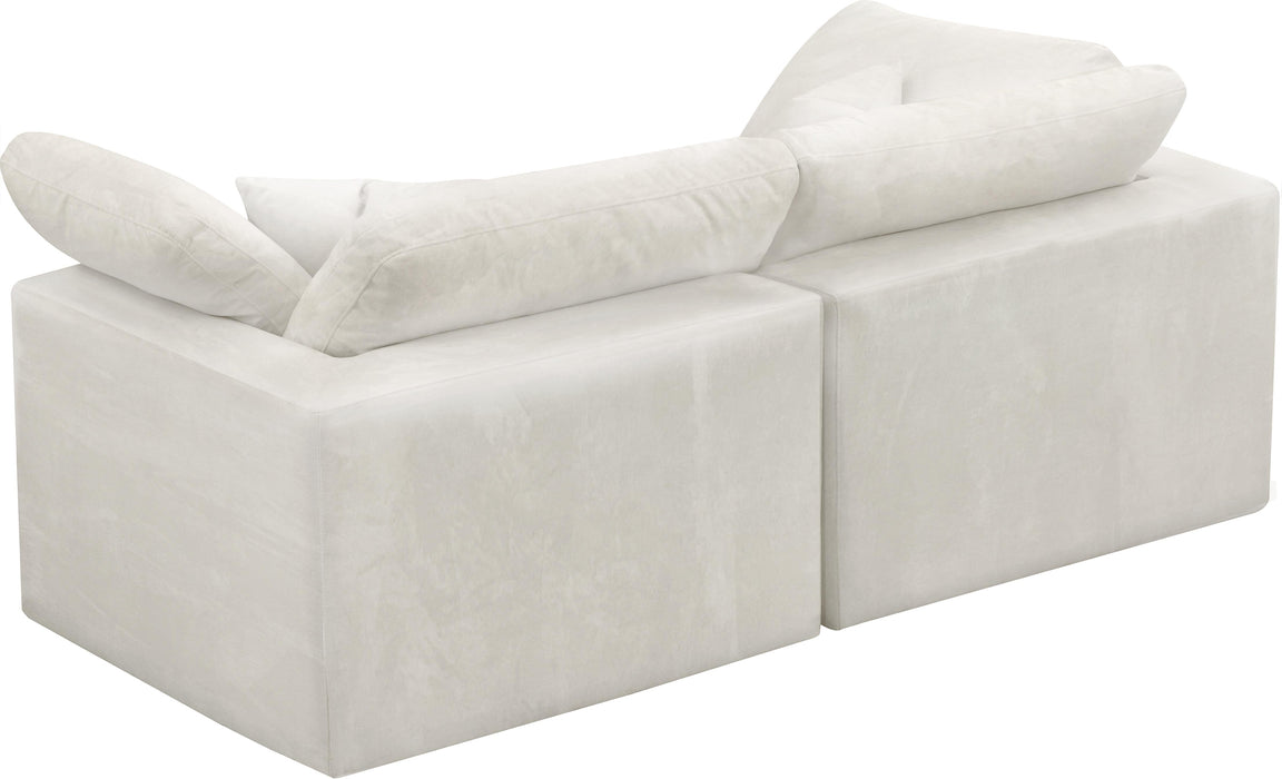 Cozy Cream Velvet Cloud Modular Sofa - Royal Furniture & Gifts (MI) - Multi Location