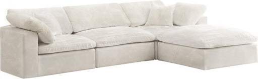 Cozy Cream Velvet Cloud Modular Sectional - Royal Furniture & Gifts (MI) - Multi Location