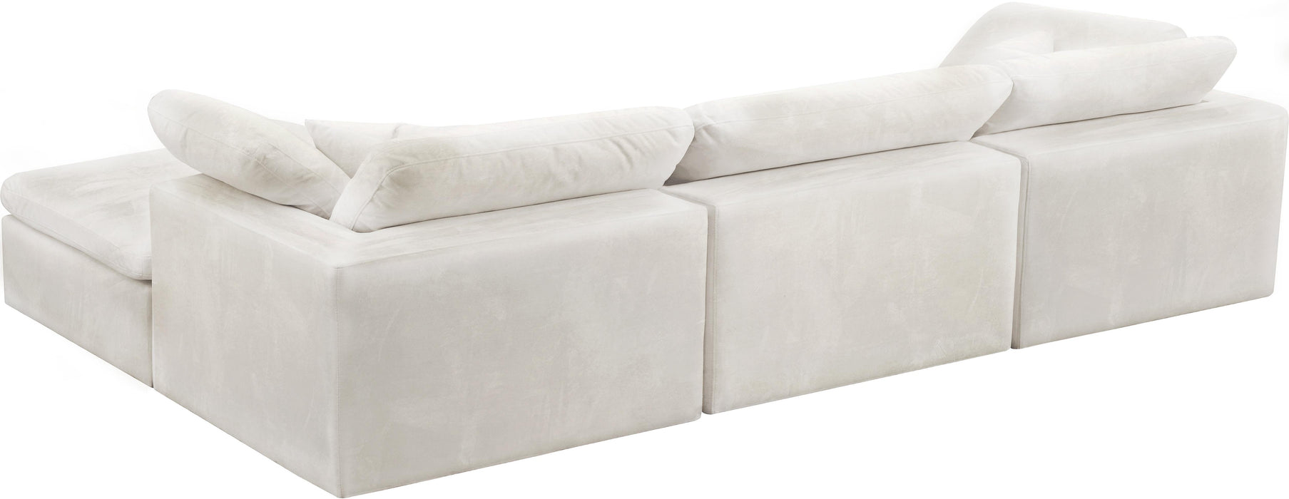 Cozy Cream Velvet Cloud Modular Sectional - Royal Furniture & Gifts (MI) - Multi Location