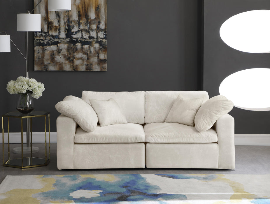 Cozy Cream Velvet Cloud Modular Sofa - Royal Furniture & Gifts (MI) - Multi Location
