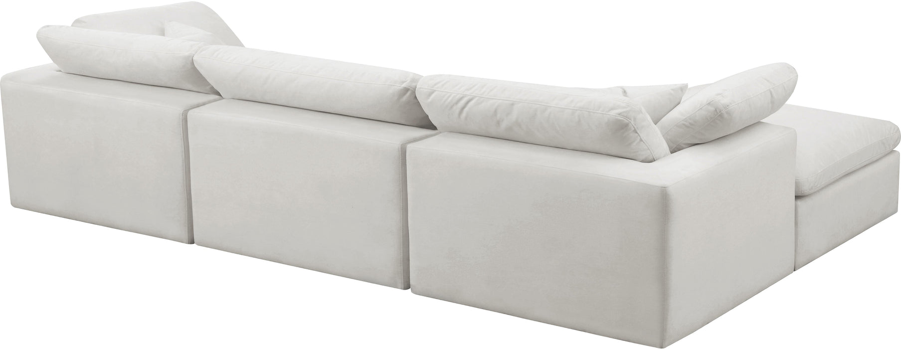 Cozy Cream Velvet Cloud Modular Sectional - Royal Furniture & Gifts (MI) - Multi Location