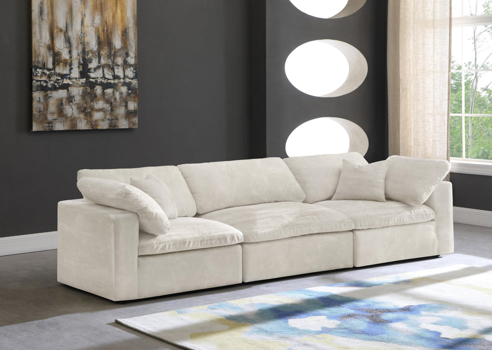 Cozy Cream Velvet Cloud Modular Sofa - Royal Furniture & Gifts (MI) - Multi Location