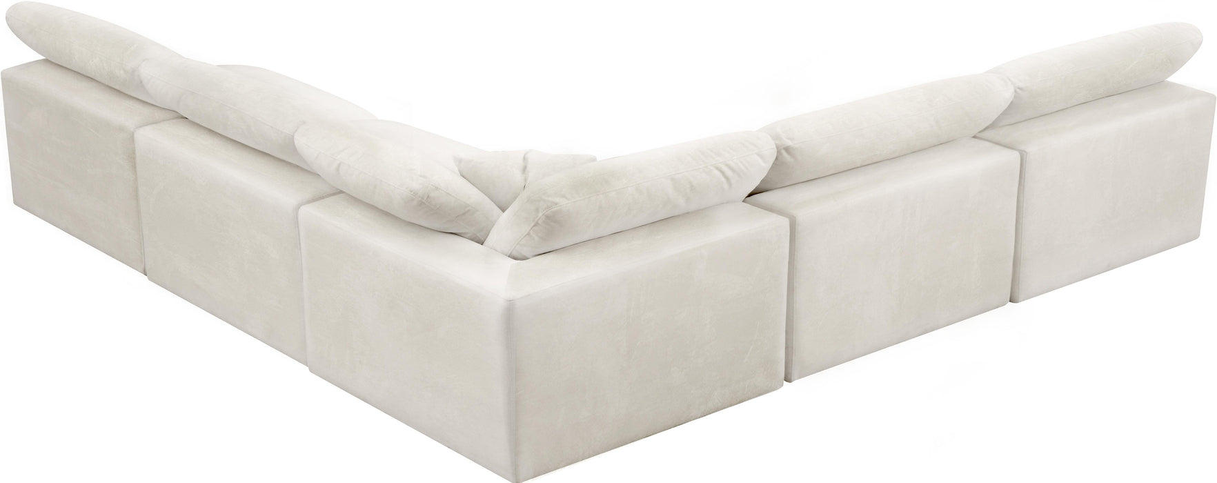 Cozy Cream Velvet Cloud Modular Sectional - Royal Furniture & Gifts (MI) - Multi Location