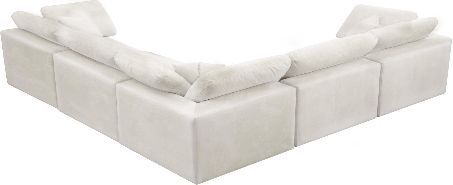 Cozy Cream Velvet Cloud Modular Sectional - Royal Furniture & Gifts (MI) - Multi Location