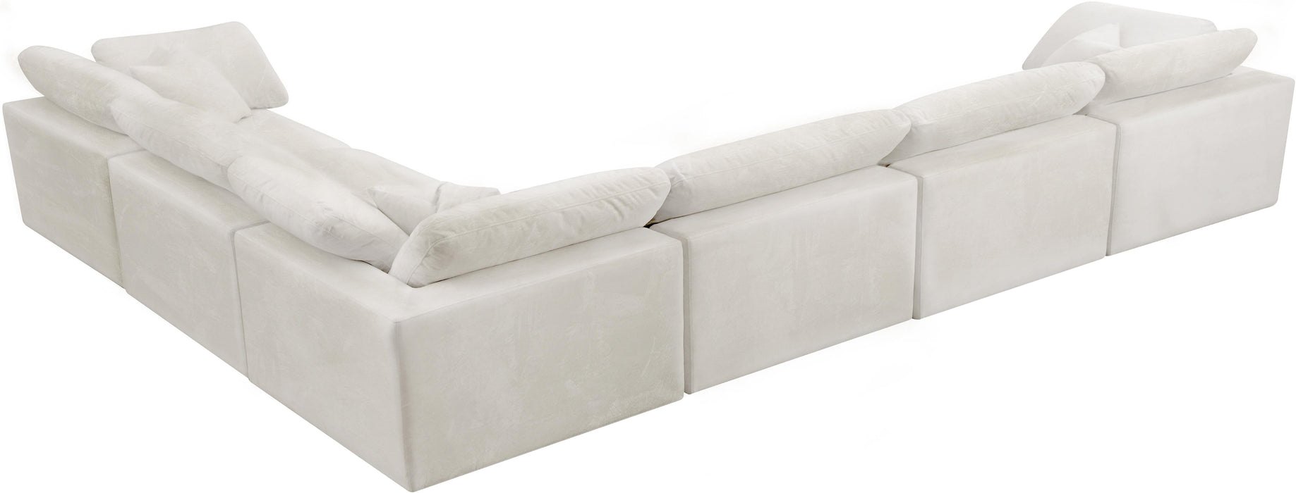 Cozy Cream Velvet Cloud Modular Sectional - Royal Furniture & Gifts (MI) - Multi Location