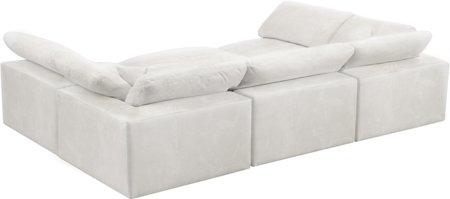 Cozy Cream Velvet Cloud Modular Sectional - Royal Furniture & Gifts (MI) - Multi Location
